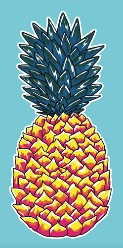 Sand Free Travel Towel  “Pineapple