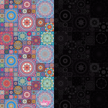 Load image into Gallery viewer, Sand Free Travel Towel “Mandala Night&quot; 80x160cm (100% Recycled)