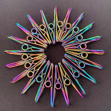 Load image into Gallery viewer, Stainless Steel 316 Marine Grade Destiny Pegs size large rainbow colour