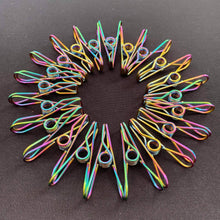 Load image into Gallery viewer, Stainless Steel 316 Marine Grade Destiny Pegs size medium rainbow colour